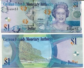 Cayman Islands 1 Dollar 2010 Qeii D/3 P 38 Unc