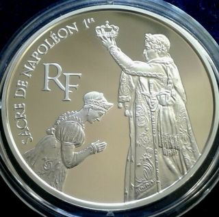 France 100 Francs 1993,  Silver Proof,  Coronation Of Napoleon And Josephine