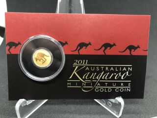 2011.  Australian Nugget Red Kangaroo Gold 1/2 Gram.  9999 Gold