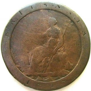 Great Britain Uk Coins,  One Penny 1797,  Cartwheel,  George Iii