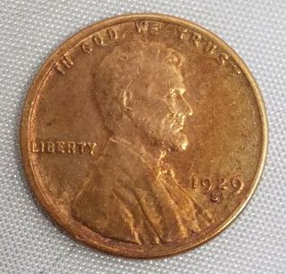 1929 S Lincoln Wheat Penny 1c Us Coin V002
