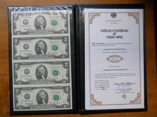 2003 - A $2 Dallas Frn Notes Uncut Sheet (ccu)