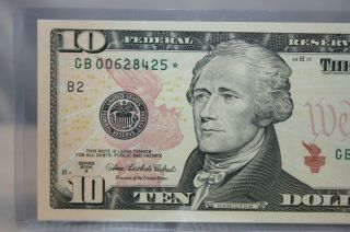 2004 A $10 Star Federal Reserve Note GB Series 2