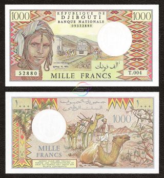 Djibouti 1,  000 1000 Francs,  1988,  P - 37e,  Unc