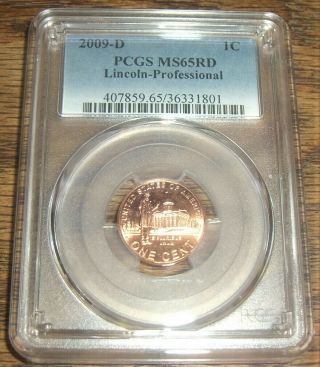 2009 - D Lincoln Cent Pcgs Ms65rd Lincoln - Professional