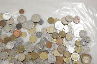 3.  8 lbs Mixed European & Non European Coins Circulated,  Uncertified 2