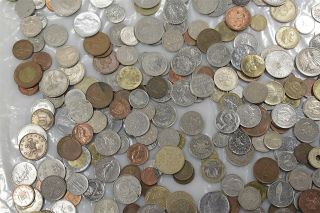 3.  8 lbs Mixed European & Non European Coins Circulated,  Uncertified 6