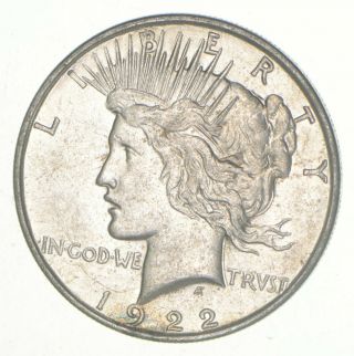 Early - 1922 - D - Peace Silver Dollar - 90 Us Coin 052