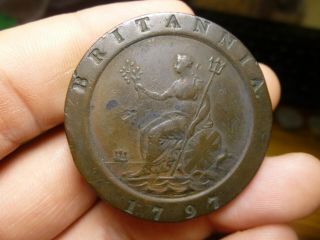 1797 Twopence - George Iii British Copper Coin