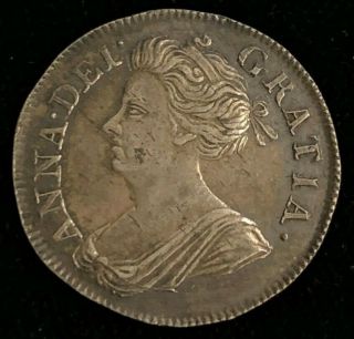 Rare 1713 Uk Great Britain Queen Anne 4 Pence Maundy Silver Coin Blot 104