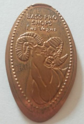 Bighorn Sheep Ram Bass Pro Shops Las Vegas Souvenir Penny Collector Elongated
