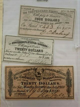 Great Grandfathers Estate Attic Find Confederate Currency 1860 