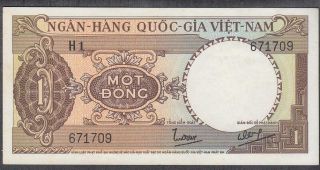 South Vietnam 1 Dong Banknote P - 15 Nd 1964