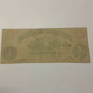 1862 Virginia Treasury Note $1 Obsolete Currency Richmond VA 3