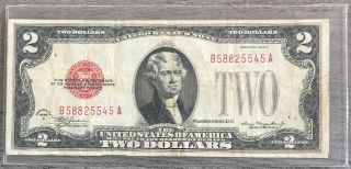 Series 1928 C $2 Two Dollar Legal Tender Note Fr - 1504 Ba11