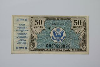 Us Mpc 50 Cents Note Series 472 Details B20 Bk325