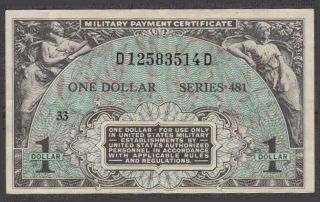 Us Mpc 1 Dollar Note Series 481