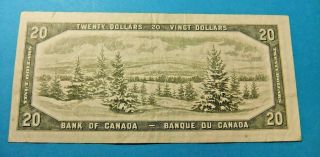 1954 Bank of Canada 20 Dollar Note - VF - BEATTIE/RASMINSKY 2