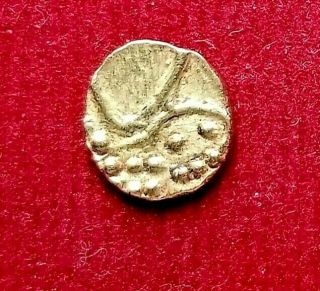Dutch India Cochi (1663 - 1724) Viraraya Gold Fanam (coin) 0.  39 Grams