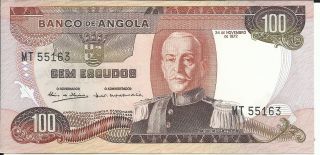 Angola 100 Escudos 1972 P 101.  Unc.  5rw 10gen