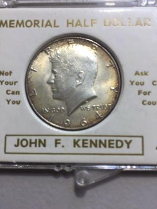 1964 John F Kennedy Memorial Half Dollar In