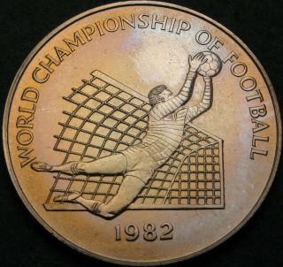 Jamaica 1 Dollar 1982 - World Championship Football - Aunc - 1786 ¤