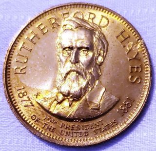 Rutherford B.  Hayes President Commemorative Token Coin