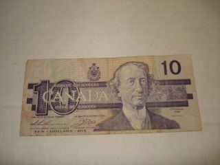 1989 - Bank Of Canada $10 Note - Ten Dollar Bill - Aew3105086