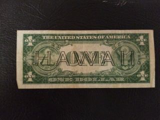 1935 a $1 Hawaii Brown Seal Silver Certificate 2