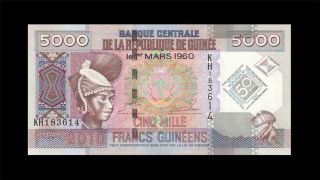 2010 French Guinea 5000 Francs Africa ( (gem Unc))