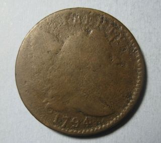 1794 Liberty Cap Large Cent (hd.  Of ’95.  S - 70 / R2) – Clear Date.
