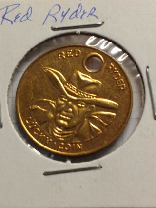 (2) Red Ryder Lucky Coin J.  C.  Penney Co.  Value Medal Token