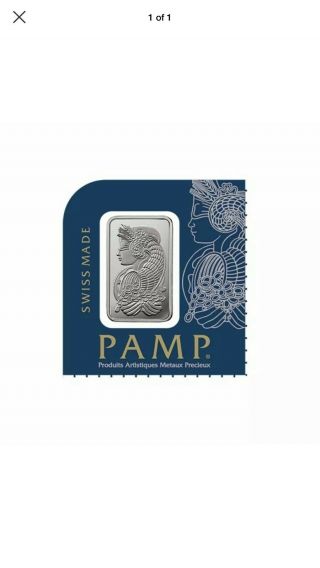 1 Gram Platinum Pamp Suisse Bar.  9995 Fine Multigram Fortuna In Assay
