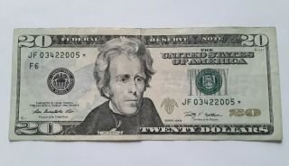Rare $20 Star Note 2