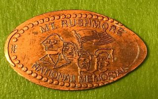 Mt.  Rushmore National Monument Pressed Elongated Penny Retired