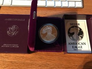 1990 - S American Silver Eagle Proof Item 148