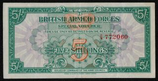 Great Britain (pm13a) 5 Shillings Nd (1946) Vf,  British Armed Forces