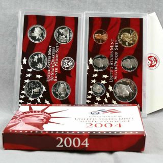 2004 - S United States Silver Proof Set &
