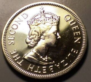 British Seychelles,  1969 Elizabeth Ii Half Rupee.  1/2 Rupee Proof.  5,  000 Mintage