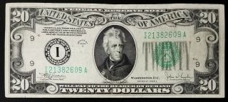 1934 C $20 Federal Reserve Note,  Federal Reserve Bank,  Minneapolis