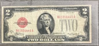 Series 1928 C $2 Two Dollar Legal Tender Note Fr - 1504 Ba13