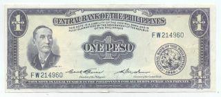 Philippines 1 Peso 1949,  P - 133