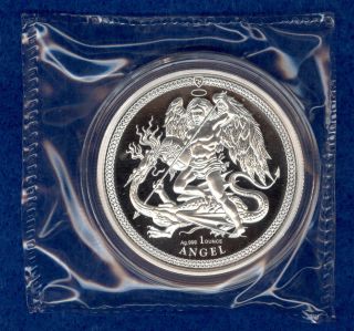 2018 1 Oz Silver Proof Isle Of Man Angel Coin