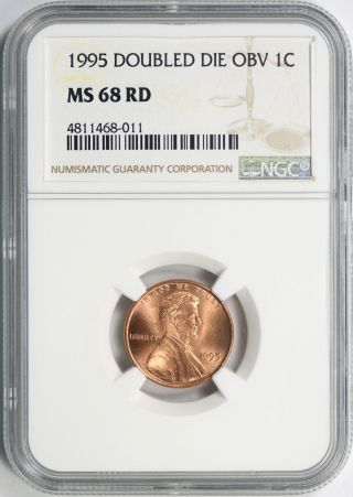 1995 Ddo 1c Doubled Die Obverse Lincoln Cent Ngc Ms68rd