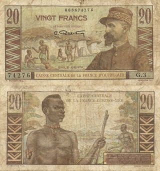French Equatorial Africa - 20 Francs (1947) P.  22