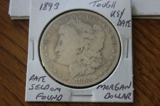 1893 Key Date Morgan Silver Dollar