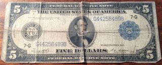 Series Of 1914 Large Size Federal Reserve Note