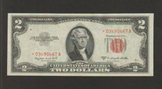 United States,  2 Dollar Banknote " W/star " 1953 - B,  Uncirculated,