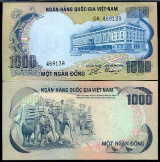 South Vietnam 1000 1,  000 Dong Nd 1972 P 34 Xf