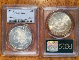 1879 - S Morgan Silver Dollar - PCGS MS65 White to Lightly Toned 2
